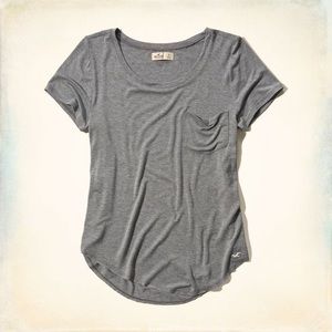 Hollister Easy Pocket T-Shirt Grey